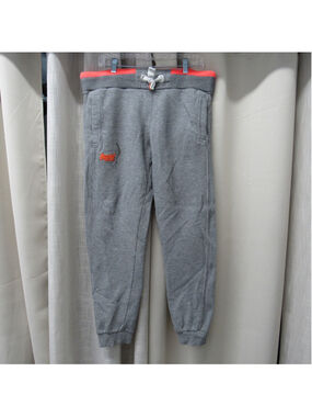Superdry Orange Label Mens Grey Slim Fit Jogger Sweatpants Size M Fleece Lined